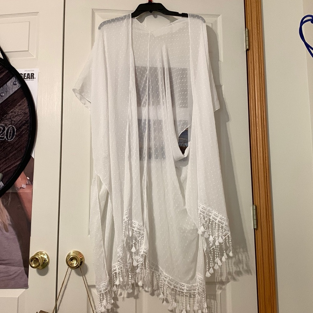 White lace shawl!